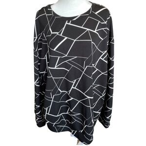 SHEIN Curve black and white tunic
